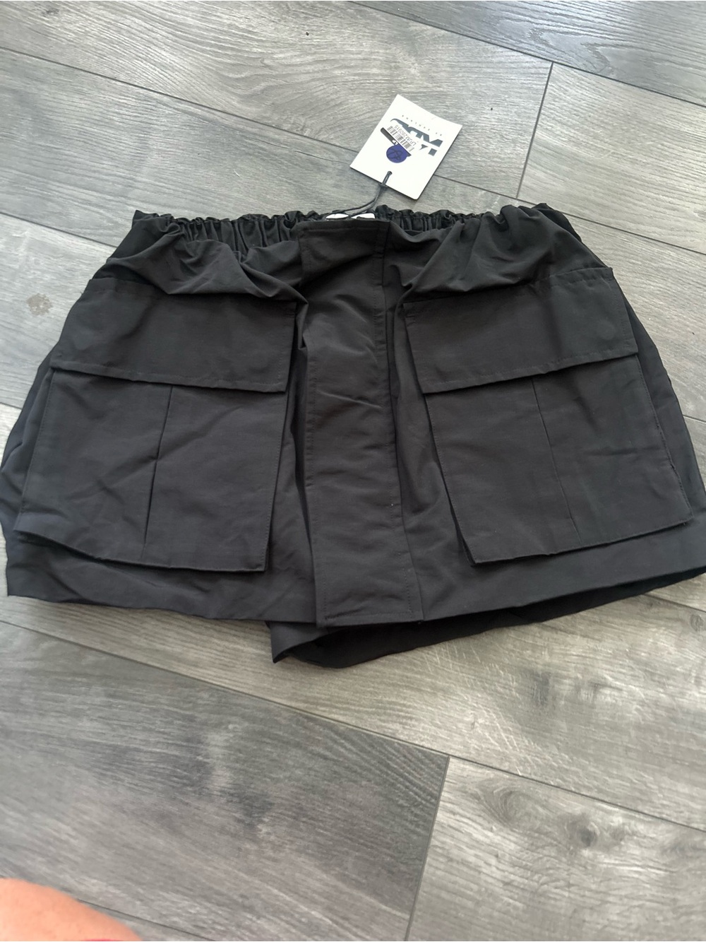 Black Women's Utility Pocket Skort
